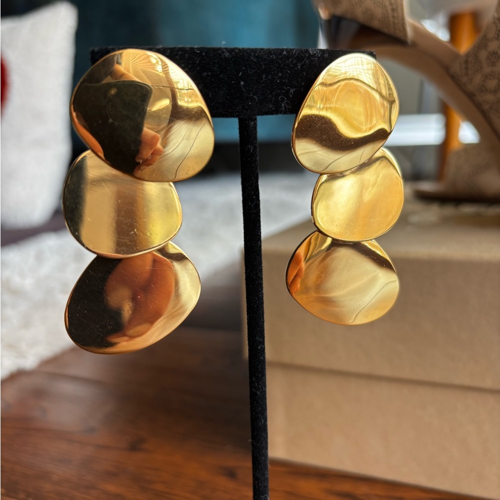 lizzie fortunato Gold Dangle Earrings